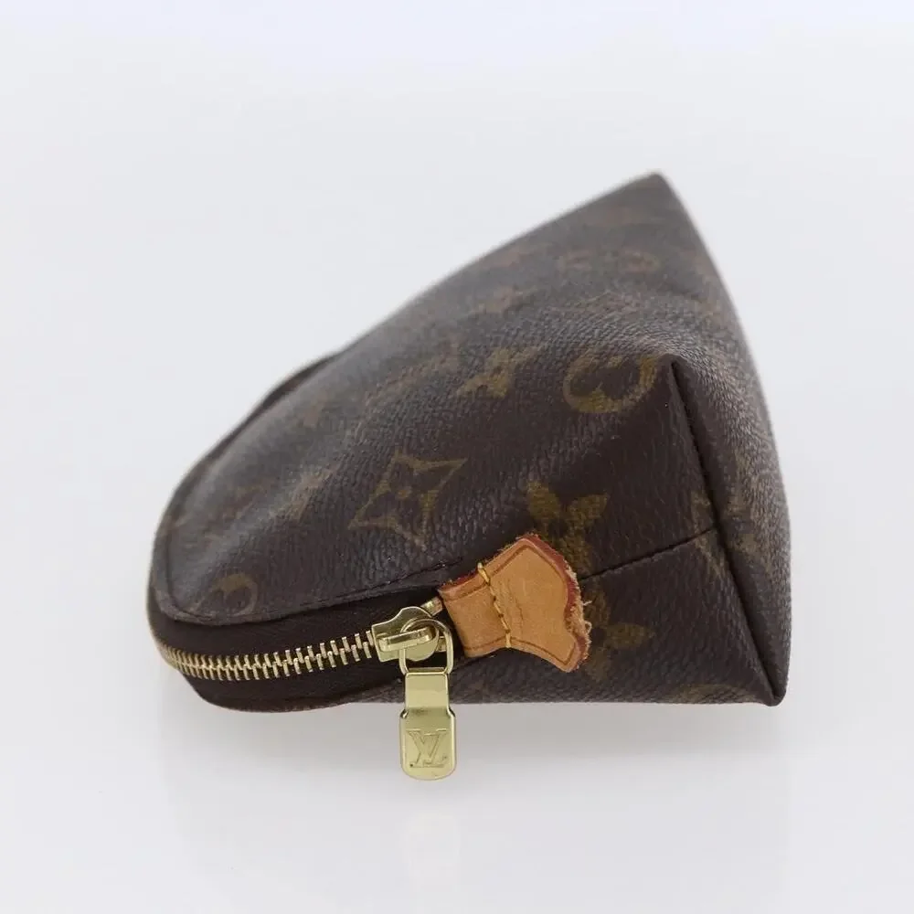 Louis Vuitton Monogram Pochette Cosmetic PM Pouch Brown